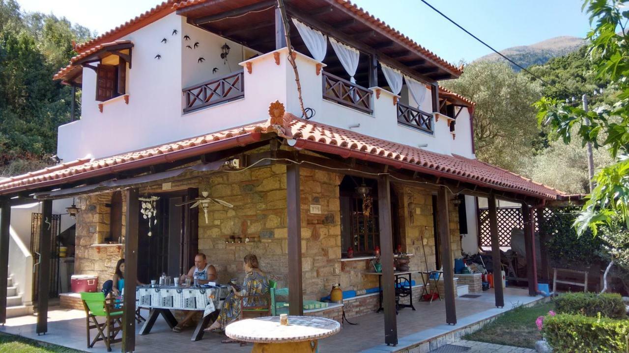 Ferienwohnung Kalogirou Stone House Limniónas Exterior foto