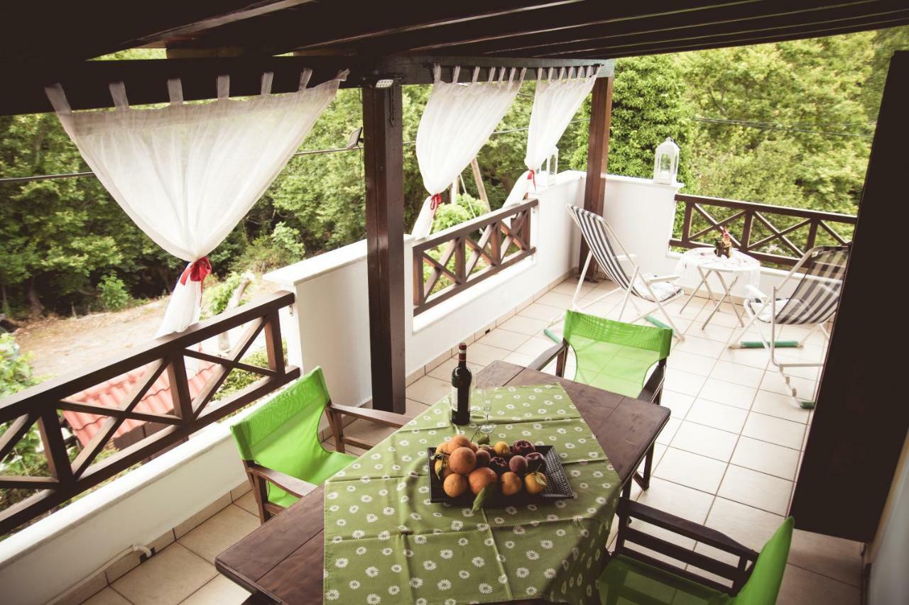 Ferienwohnung Kalogirou Stone House Limniónas Exterior foto